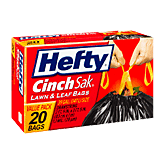 Hefty Extra Strong lawn & leaf, extra large trash drawstring bags, 39 gallon Left Picture